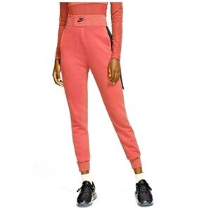 Nike Pink Joggers with Tapered Fit and Elastic Cuffs